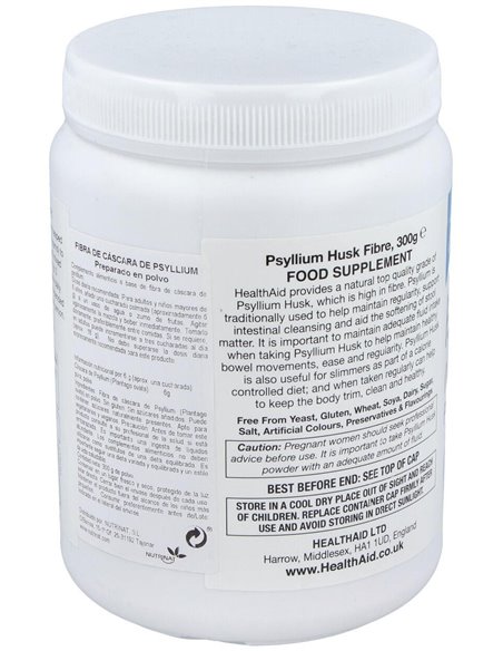 Fibra De Cascara Psyllium 300Gr. Health Aid de Health Aid