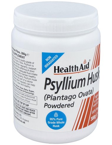 Fibra De Cáscara De Psyllium  300 g de Health Aid