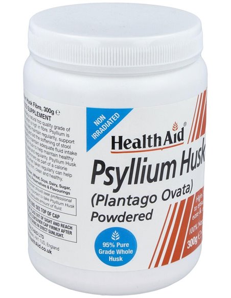 Fibra De Cáscara De Psyllium  300 g de Health Aid