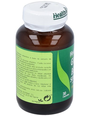 Ginkgo Hoja Ext.Estand. 30Cap. Health Aid de Health Aid