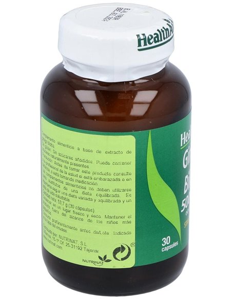 Ginkgo (Ginkgo Biloba) 5.000 Mg 30 Cáps de Health Aid