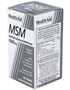 Msm (Metilsulfonilmetano) 1.000 Mg 90 Comp de Health Aid 2