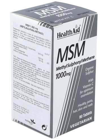 Msm (Metilsulfonilmetano) 1.000 Mg 90 Comp de Health Aid