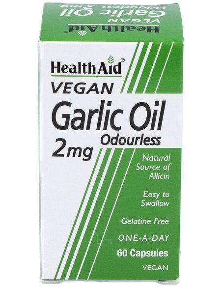 Aceite De Ajo (Garlic Oil) 2Mg. 60Cap. Health Aid de Health Aid