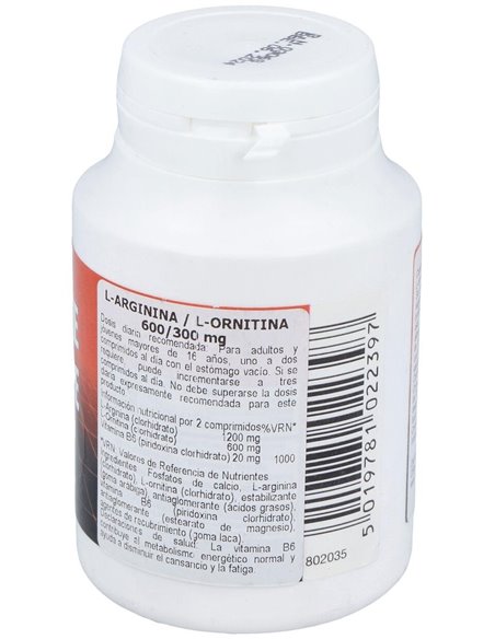 L-Arginina Y L-Ornitine 60Comp. Health Aid de Health Aid