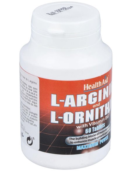 L-Arginina Y L-Ornitine 60Comp. Health Aid de Health Aid