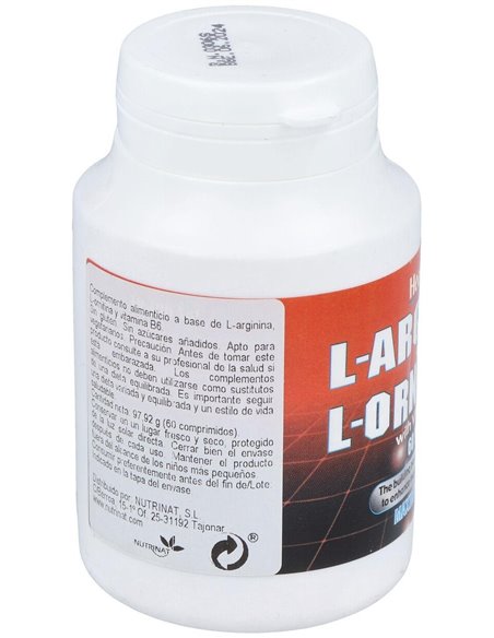 L-Arginina Y L-Ornitine 60Comp. Health Aid de Health Aid