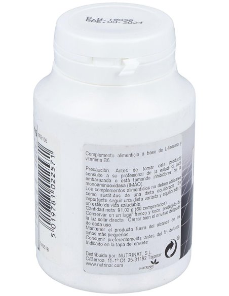 L-Tirosina 550 Mg 60 Comp de Health Aid