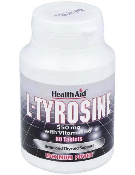 L-Tirosina 550 Mg 60 Comp de Health Aid