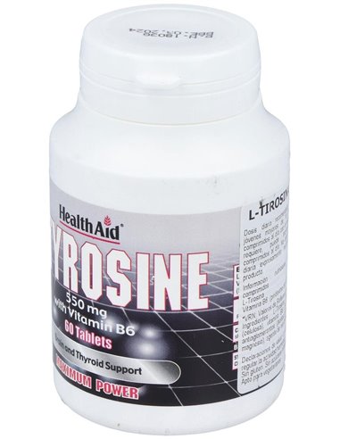 L-Tirosina 550 Mg 60 Comp de Health Aid