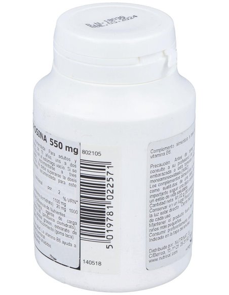 L-Tirosina 550 Mg 60 Comp de Health Aid