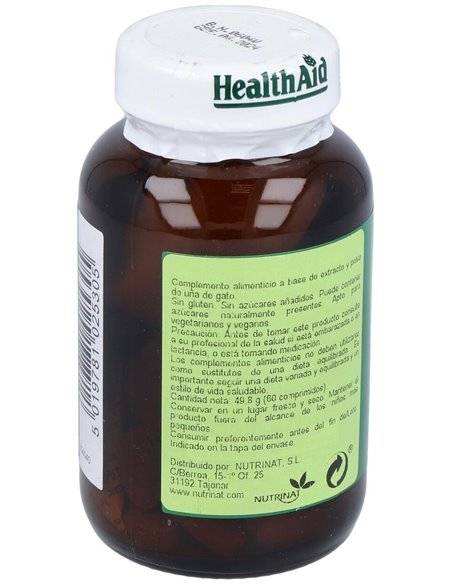 Uña De Gato (Uncaria Tomentosa) 475 Mg 60 Comp de Health Aid