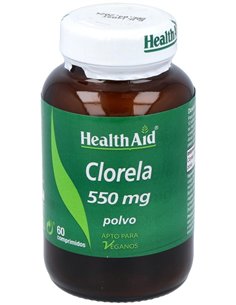 Clorela (Chlorella Pyrenoidosa) 550 Mg 60 Comp de Health Aid 2