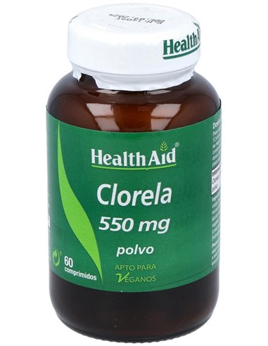 Chlorella 550Mg. 60Comp. Health Aid de Health Aid