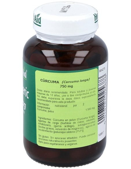 Curcuma Raiz (Turmeric) 60Comp. Health Aid de Health Aid