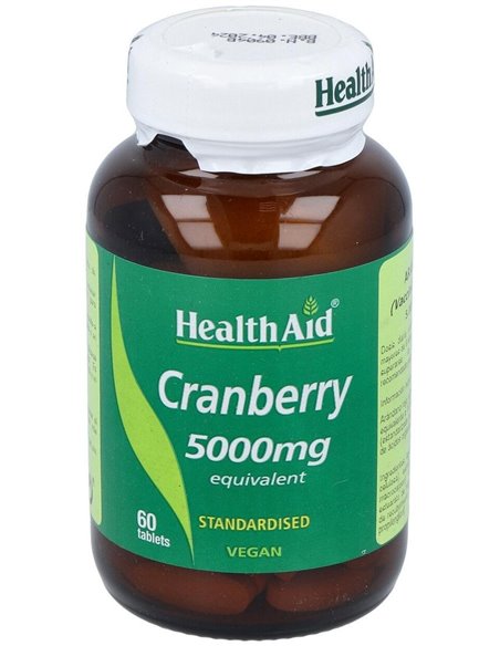 Arándano Rojo (Vaccinium Macrocarpon) 5.000 Mg 60 Comp de Health Aid