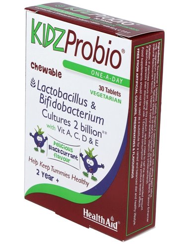 Kidzprobio 2000Millones Y Vitaminas 30Comp. Health de Health Aid