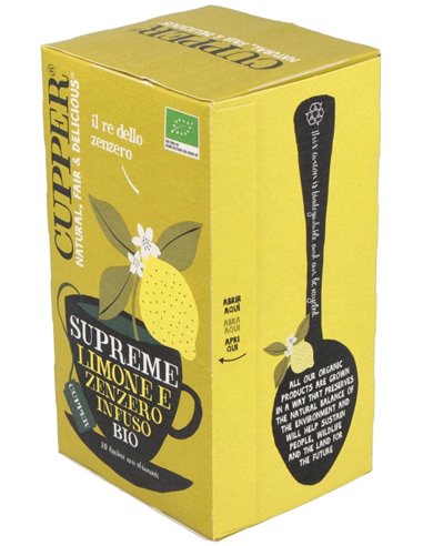 Limon Y Jengibre Infusion 20 Bolsitas.Bio de Cupper