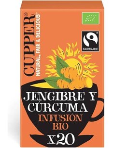 Jengibre Y Curcuma Infusion 20Bolsitas. Bio de Cupper 2