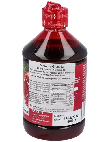 Zumo De Granada Pomegranate Alta Potencia 500Ml. de Madal Bal