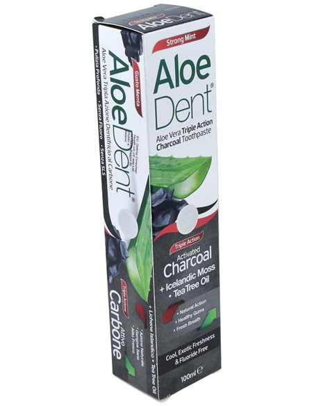 Dentífrico Aloe Con Carbón Activo 100 ml  de Madal Bal