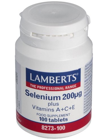 Selenio 200 µg con Vitaminas A+C+E de Lamberts