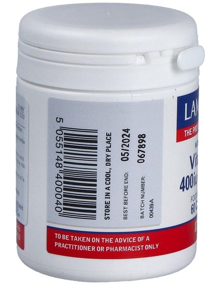 Vitamina E Natural 400 UI de Lamberts