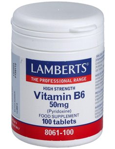 Vitamina B6 50 mg (Piridoxina) 100 Tabs. de Lamberts 2