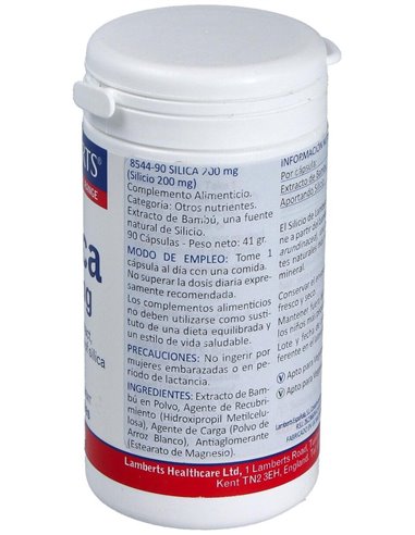 Silicio 200 mg de Lamberts
