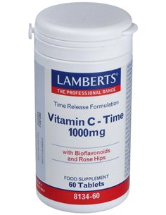 Vitamina C 1000 mg + Bioflavonoides Time Release 60 Tabs. de Lamberts 2