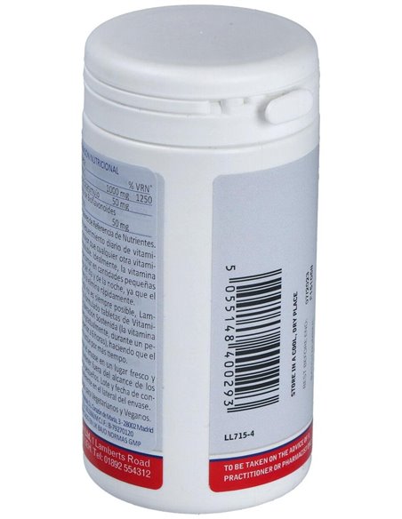 Vitamina C 1000 mg + Bioflavonoides Time Release de Lamberts