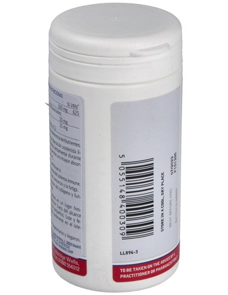 Vitamina C 500 mg + Bioflavonoides Time Release de Lamberts