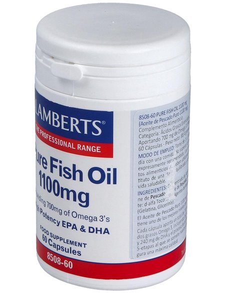Aceite de Pescado Puro 1100 mg 60 Caps. de Lamberts