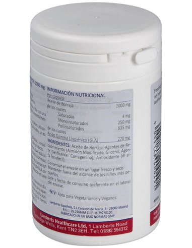Aceite de Borraja 1000 mg de Lamberts