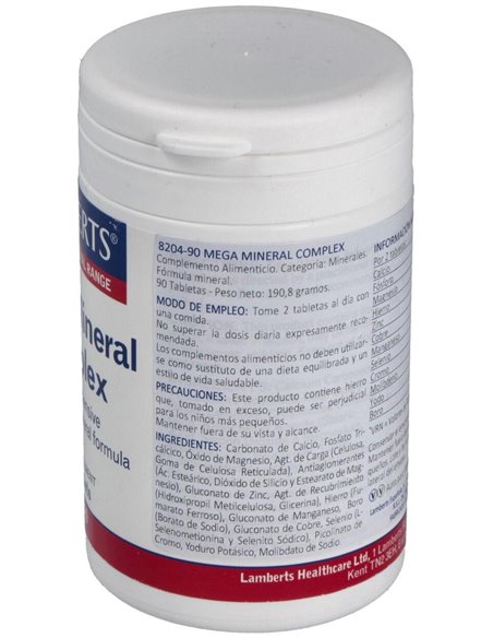 Mega Mineral Complex 90 Tabs. de Lamberts