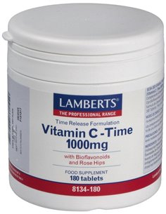 Vitamina C 1000 mg + Bioflavonoides Time Release 180 Tabs. de Lamberts 2