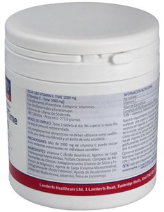 Vitamina C 1000 mg + Bioflavonoides Time Release de Lamberts 2