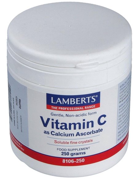 Ascorbato de Calcio 250 g Polvo de Lamberts