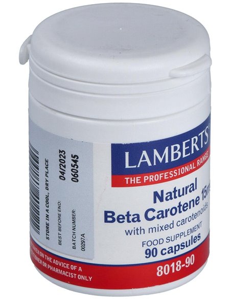 Beta caroteno Natural 15 mg de Lamberts