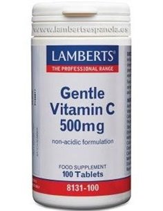 Gentle Vitamina C 500 mg (Forma suave, no ácida) 100 Tabs. de Lamberts 2