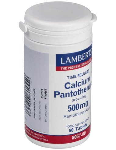 Pantotenato de Calcio 500 mg Lib. Sostenida de Lamberts