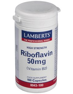 Riboflavina 50 mg (Vitamina B2) 100 Caps. de Lamberts 2