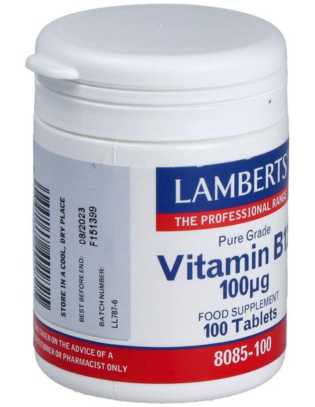 Vitamina B12 100 µg 100 Tabs. de Lamberts