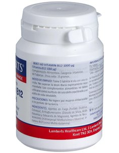 Vitamina B12 1000 µg 60 Tabs. de Lamberts 2