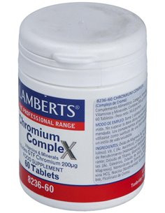 Complejo de Cromo (Con Vit B,C, Mag, Cu y Zn) 60 Tabs. de Lamberts 2