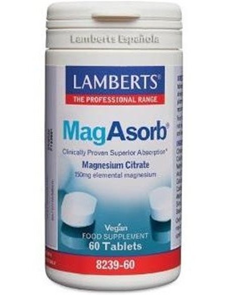 MagAsorb® (Magnesio 150 mg como citrato) 60 Tabs. de Lamberts