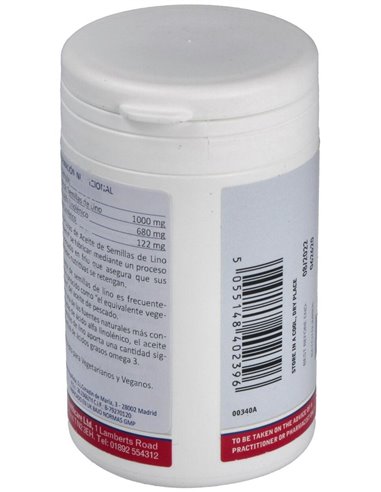 Aceite de semillas de Lino 1000 mg 90 Caps. de Lamberts