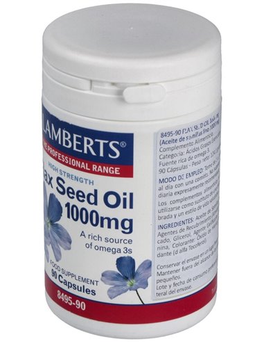 Aceite de semillas de Lino 1000 mg 90 Caps. de Lamberts