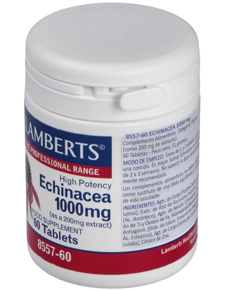 Equinácea 1000 mg con Vitamina C y Zinc de Lamberts