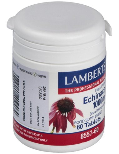 Equinácea 1000 mg con Vitamina C y Zinc 60 Tabs. de Lamberts